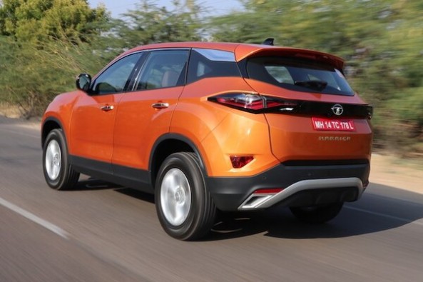 Copper Color Tata Harrier Rear Profile