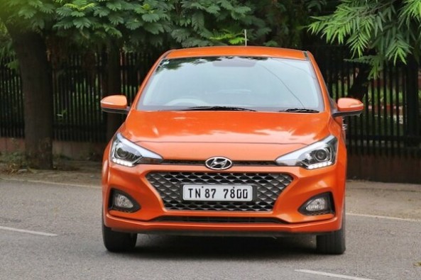 Copper Color Hyundai Elite i20 Front Profile