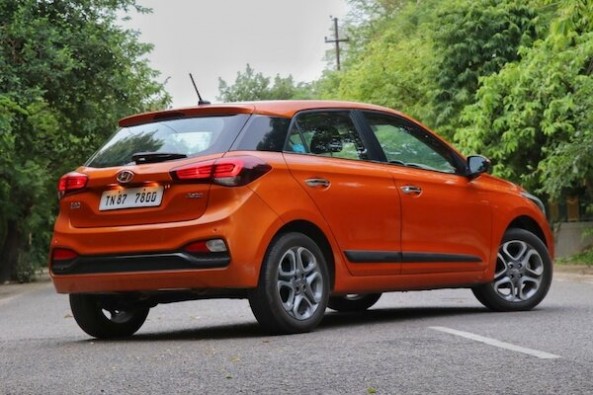 Copper Color Hyundai Elite i20 Rear Profile