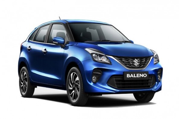 Blue Color Maruti Suzuki Baleno Front Profile
