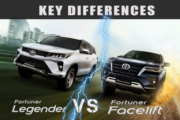 Fortuner facelift vs Legender