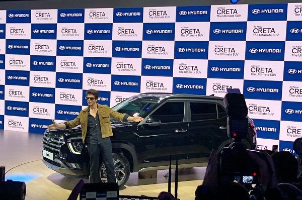 Hyundai Creta Showcased By Sharukh Khan At Auto Expo 2020