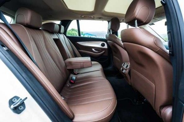 The rear seats offer less space than the E-Class LWB