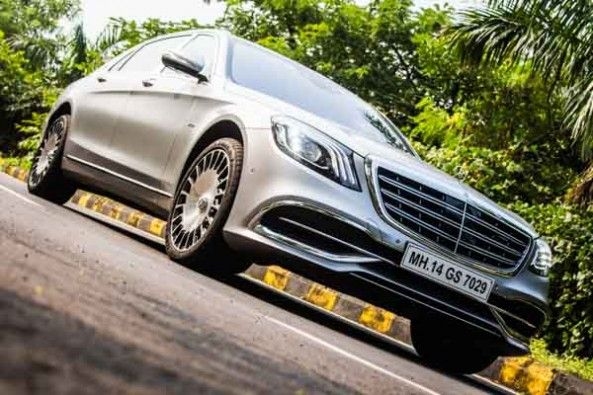 The Mercedes Maybach S650 is longer thanks to the increased wheelbase, it looks intimidating