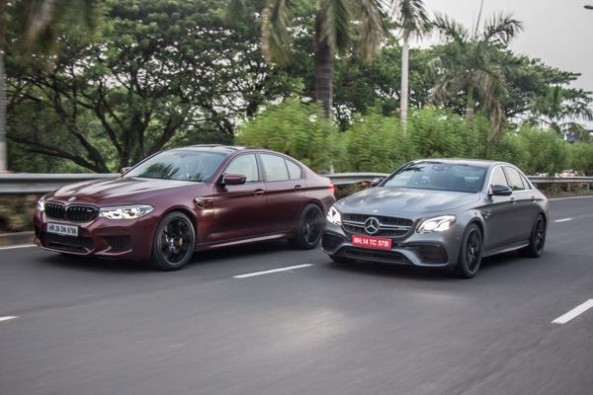 The E63s feels more stable at higher speeds than the M5