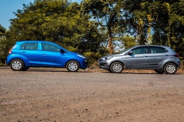 If you need a diesel, get the Tiago otherwise the Santro is better