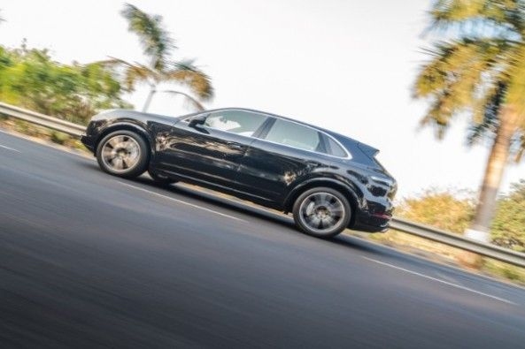 The Porsche Cayenne Turbo can also go off-road