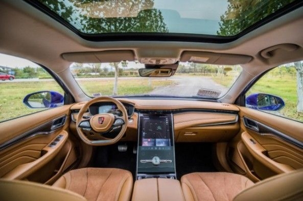 The interior of the Marvel X feels modern and luxurious