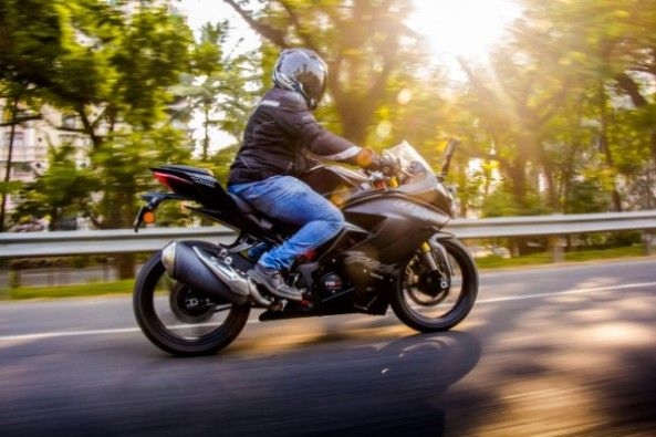 The Apache RR 310 is well suited for highway riding