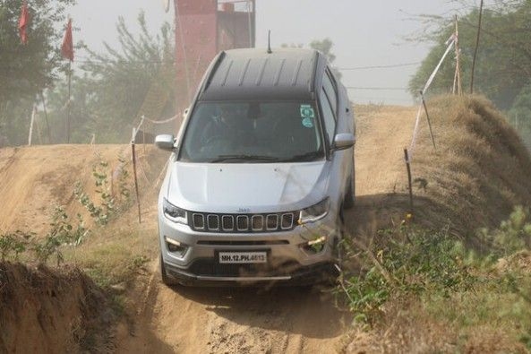 Jeep Compass Off-Roading Downward Slope