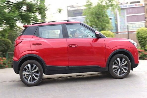 Red Color Mahindra XUV300 Side Profile