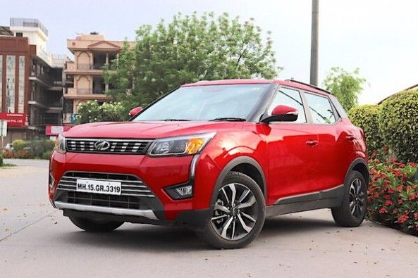 Red Color Mahindra XUV300 Front Profile