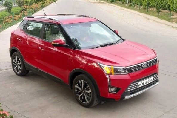 Red Color Mahindra XUV300 Top Profile