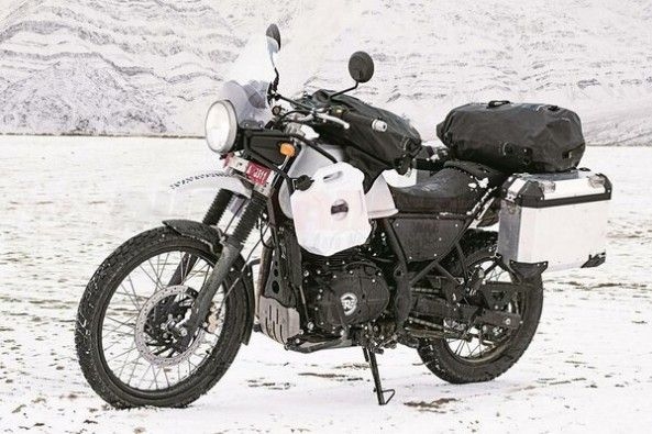 White Color Royal Enfield Himalayan Front Profile