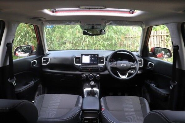 Hyundai Venue Black Interiors Front Seats