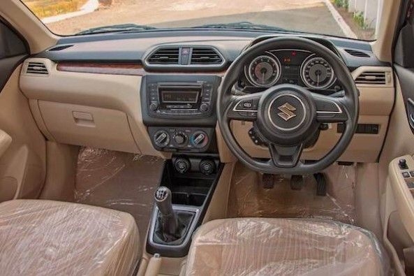 Maruti Suzuki Dzire Dashboard and Steering Wheel