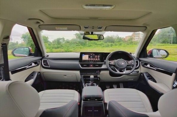 Kia Seltos Front Seats and Steering Wheel