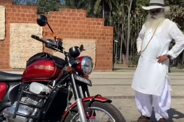 Sadhguru Takes Jawa 42