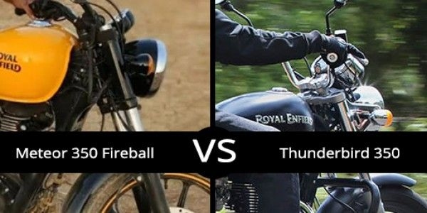 Royal Enfield Meteor Fireball 350 vs Royal Enfield Thunderbird 350: Features