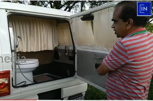Mahindra Bolero Customize with Toilet 