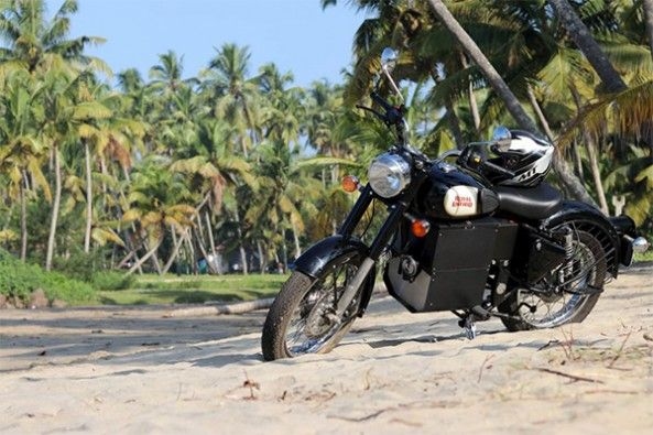 ransformation of Royal Enfield Bullet into an electric bike 