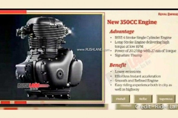 Royal Enfield Meteor 350 Engine Specifications