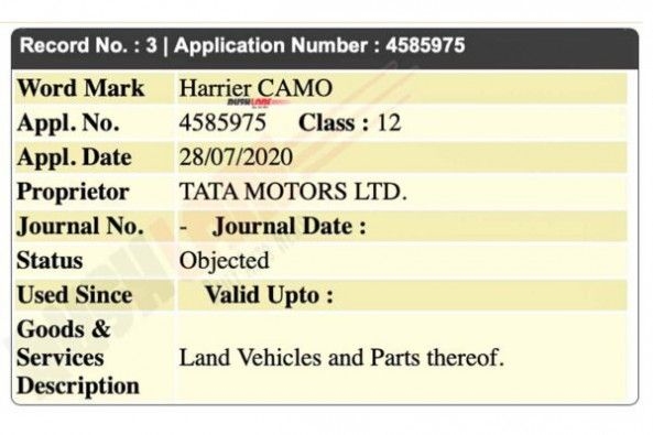 Tata Harrier Camo Edition