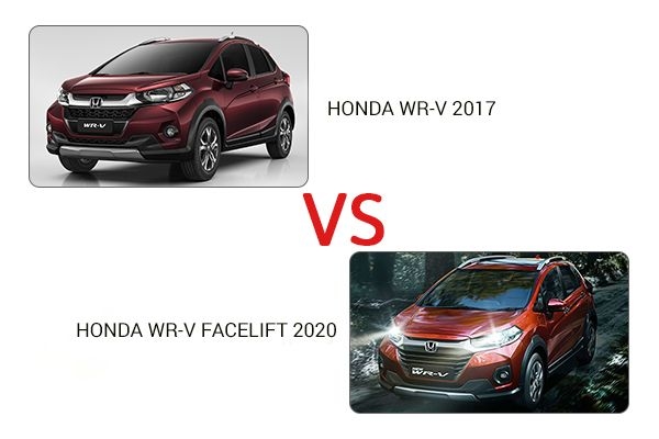 Honda Wr V Vs 17 Honda Wr V New Vs Old Comparison Droom Discovery