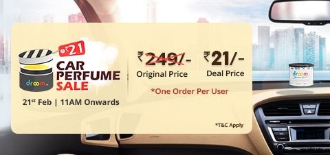 Droom Car Perfume Sale , Droom flash Sale , Droom Car Perfume in Just Rs.1 Sale , Droom Trick To Buy In Flash Sale 